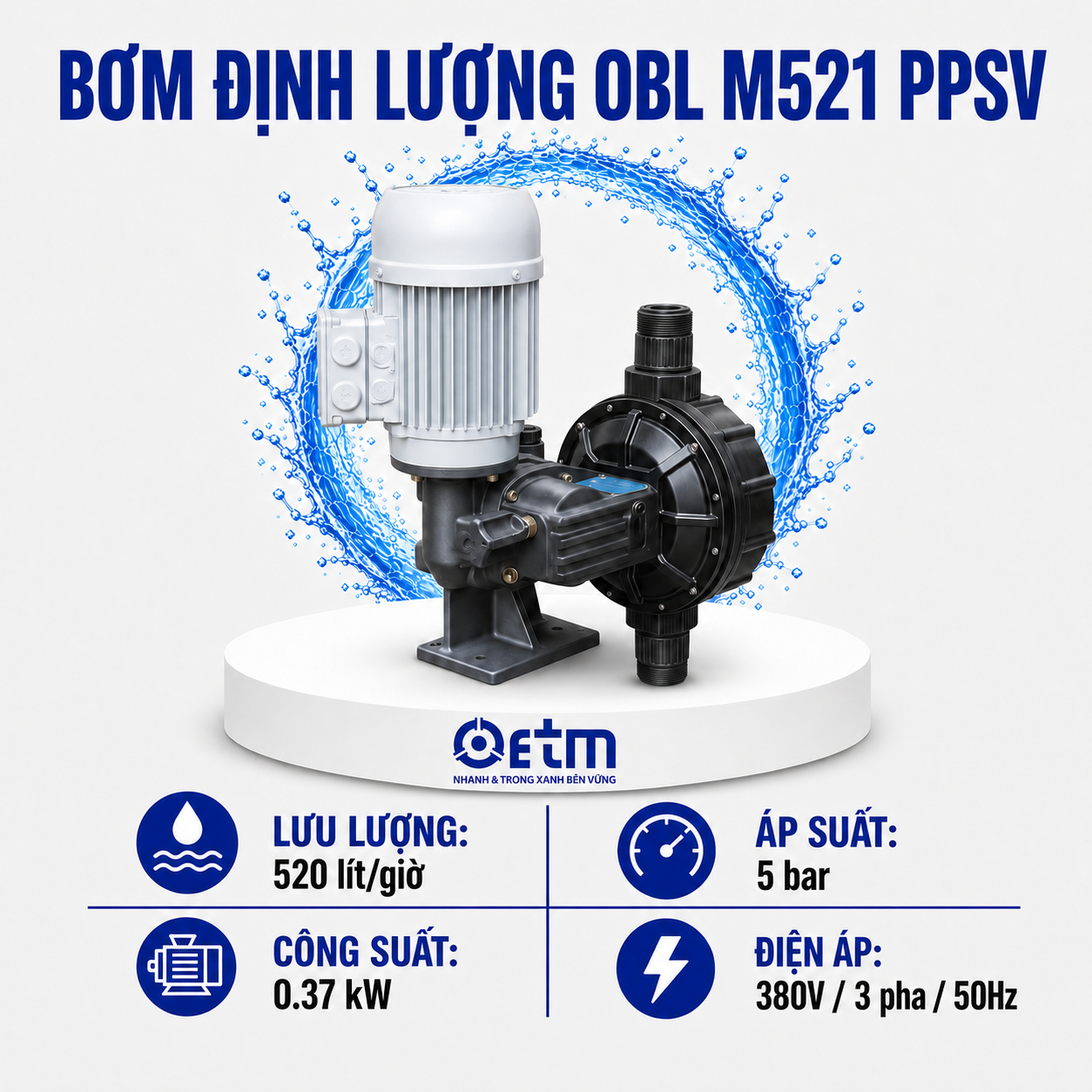 Bơm định lượng OBL M521 PPSV